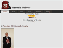 Tablet Screenshot of nemesisshriners.com